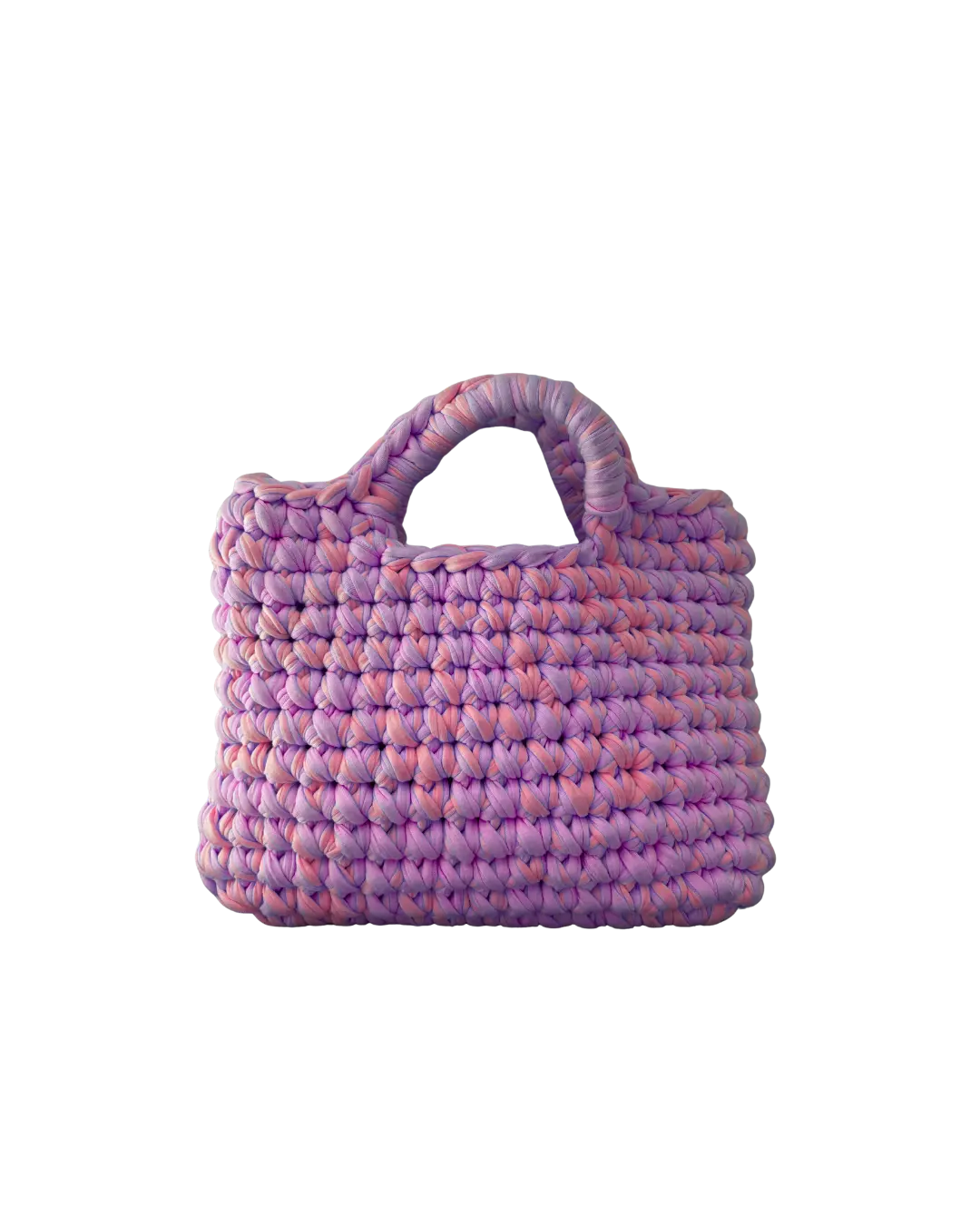 Nina bicolor con manico lungo rosa