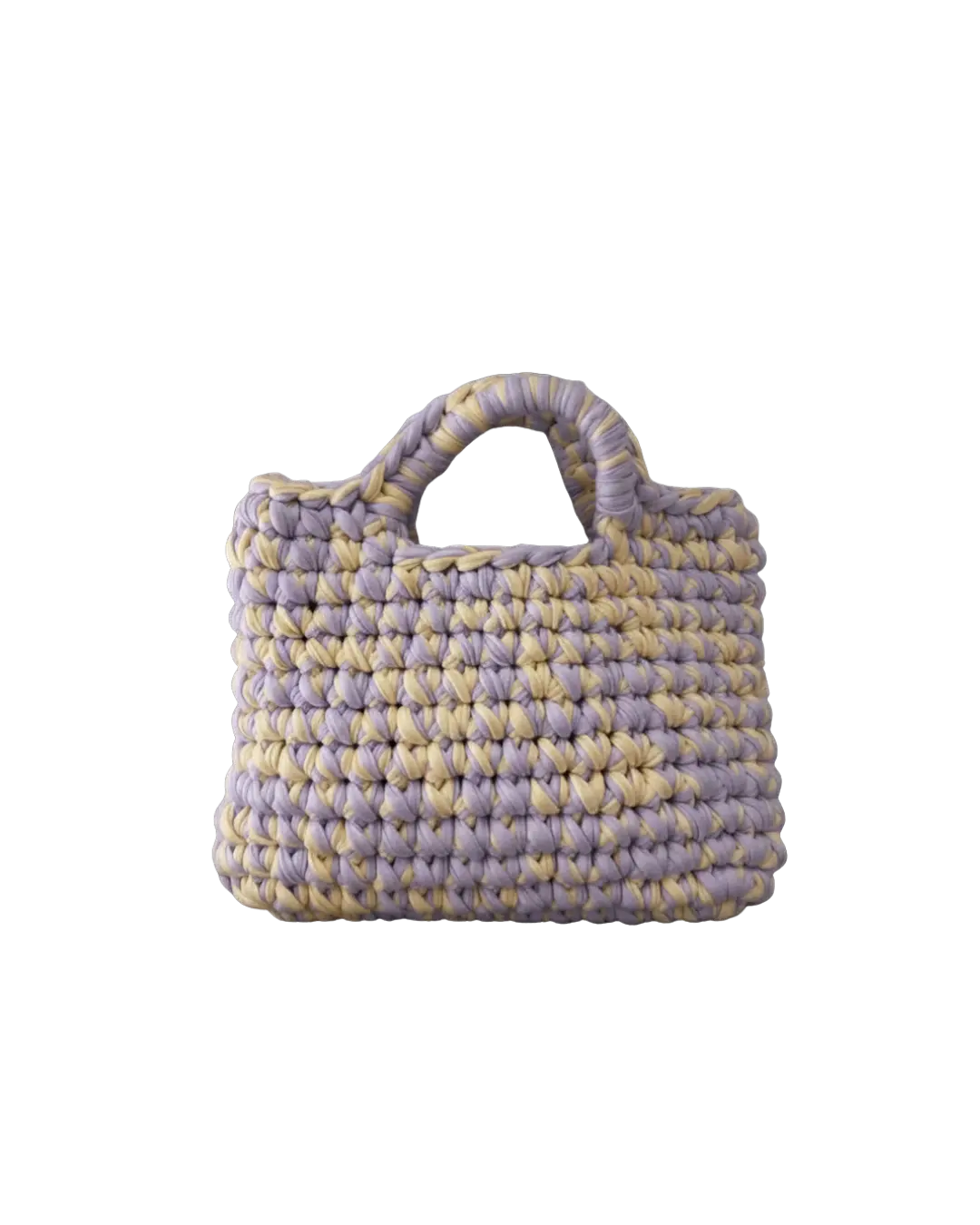 Nina bicolor con manico lungo viola/gialla
