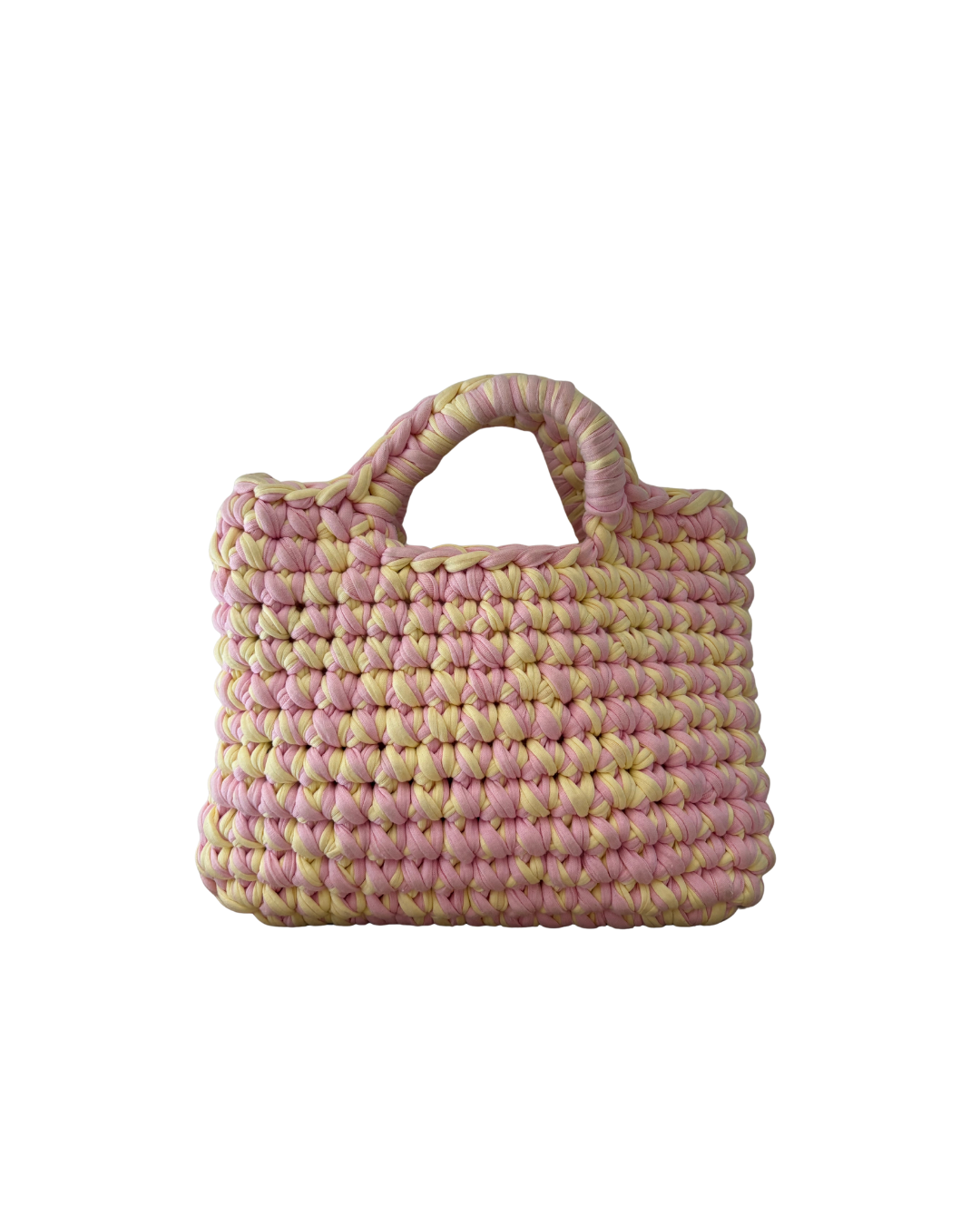 Nina bicolor con manico lungo rosa/gialla